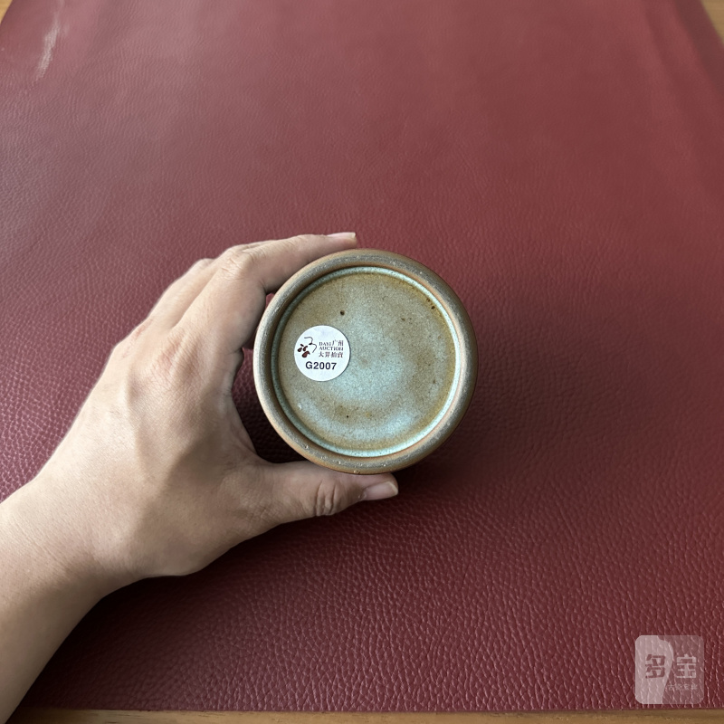 清雍正 仿钧釉杯 - 图8